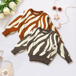 Sweater rajut premium motif ZEBRA usia 1-6th