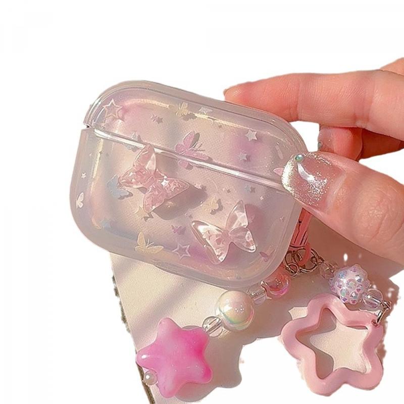 Product Introduction of Three-Dimensional Gradient Butterfly for AirPods Pro2 Apple Bluetooth Wireless 1/2/3 Generation Earphone Sleeves Cute Female 4
