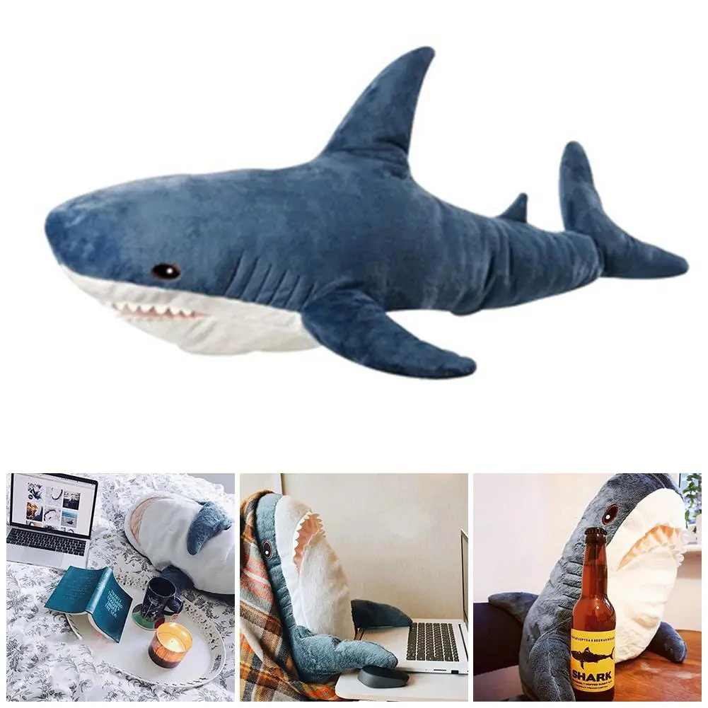 Gigantic Plush Shark Toy Adorable Shark Stuffed Animal for All Ages 45cm60cm M6C6