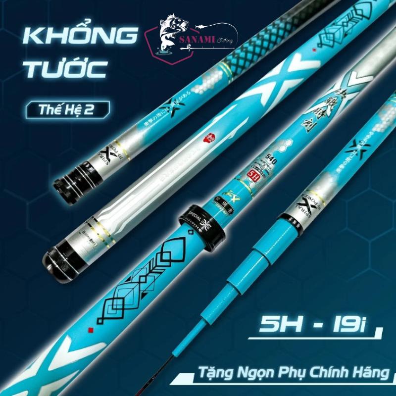 [Bảo Hành 1 Năm 1 Lóng] Cần Câu Tay Gama FX Khổng Tước 5H Thế Hệ 2 Chuyên Câu Đơn Câu Đài CT34 - Sanami Fishing Câu Cá Đi Câu Bắt Cá