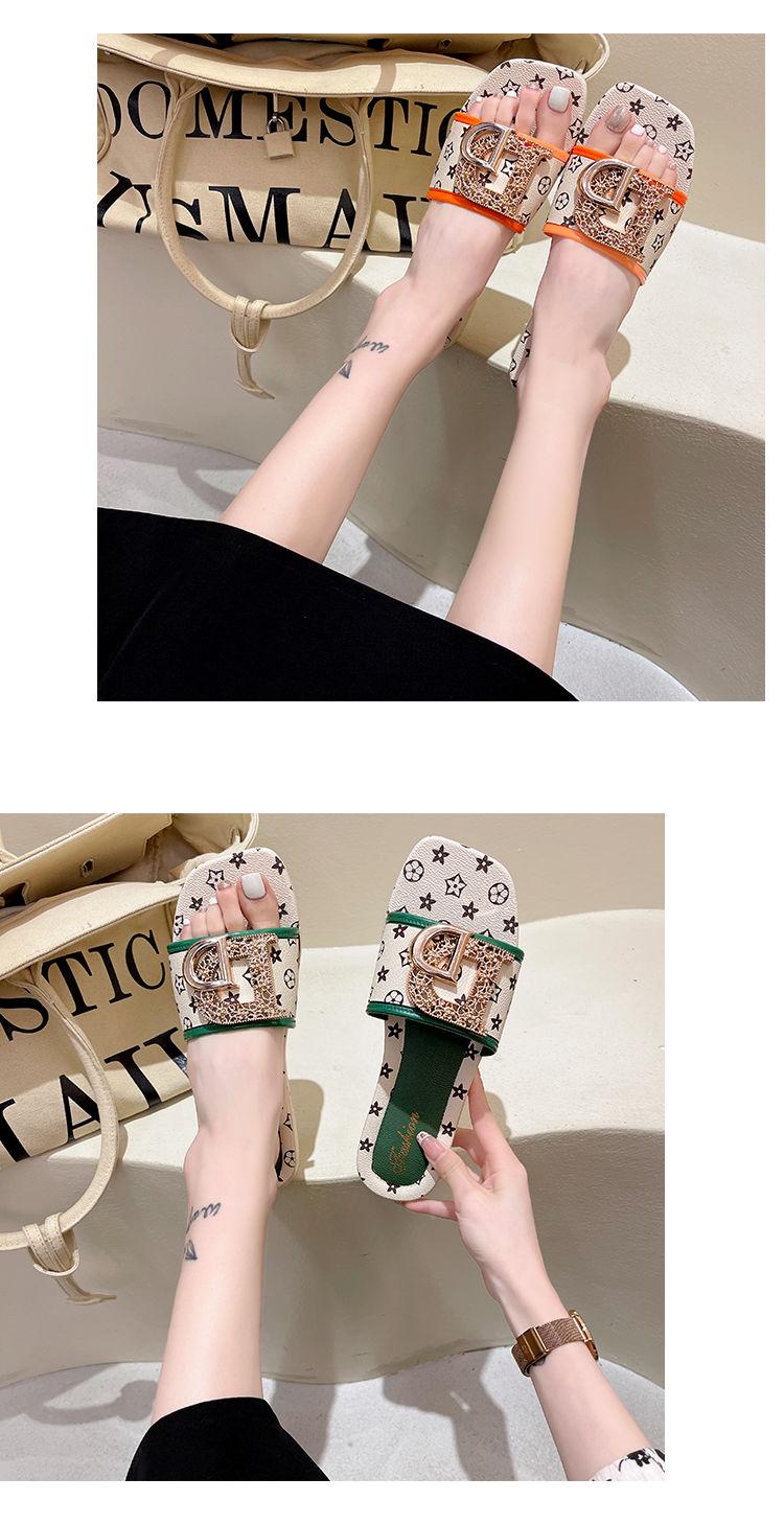 Product Introduction of Dép Lê Phong Cách Cổ Tích Mới Mùa Hè, Dành Cho Nữ, Ins Hợp Xu hướng Dép Đi Chơi Đế Mềm, Nhẹ, Đế Dày, 2023 DéP Slipper Có Quai Women 9