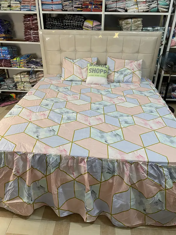 Sprei rumbai ukuran 180cmx200cmx tinggi seprei 20cm tinggi rumbai 40cm Seprai 4