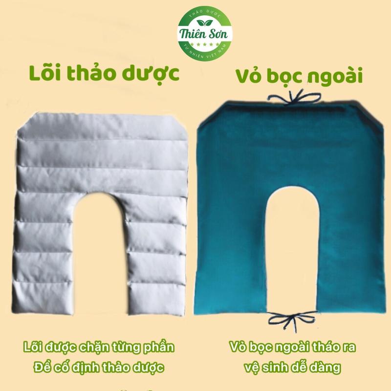 Chườm cổ, vai, gáy,...chữ U thảo dược, dùng cho spa, massage, trị liệu,...Chườm giảm nhức mỏi, đau vai gáy 2
