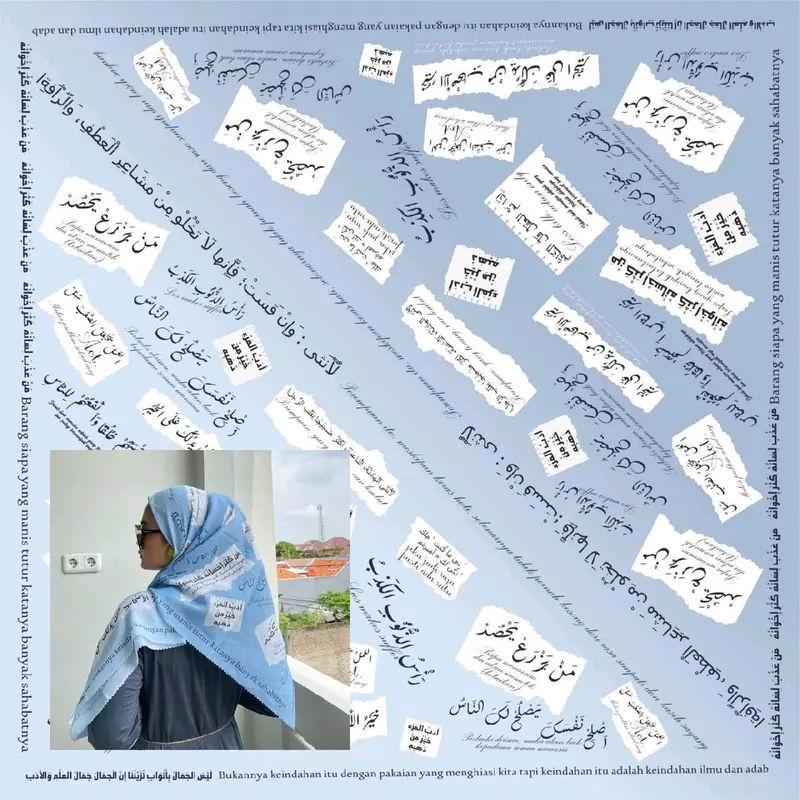 JILBAB SANTRI VOAL ARAB MOTIF ARAB PEGON MUSLIM SQUARE KERUDUNG ALA SANTRI MOTIF TULISAN ARAB HIJAB SANTRI SEGIEMPAT KEKINIAN CANTIK NYAMAN Standar Syari 3