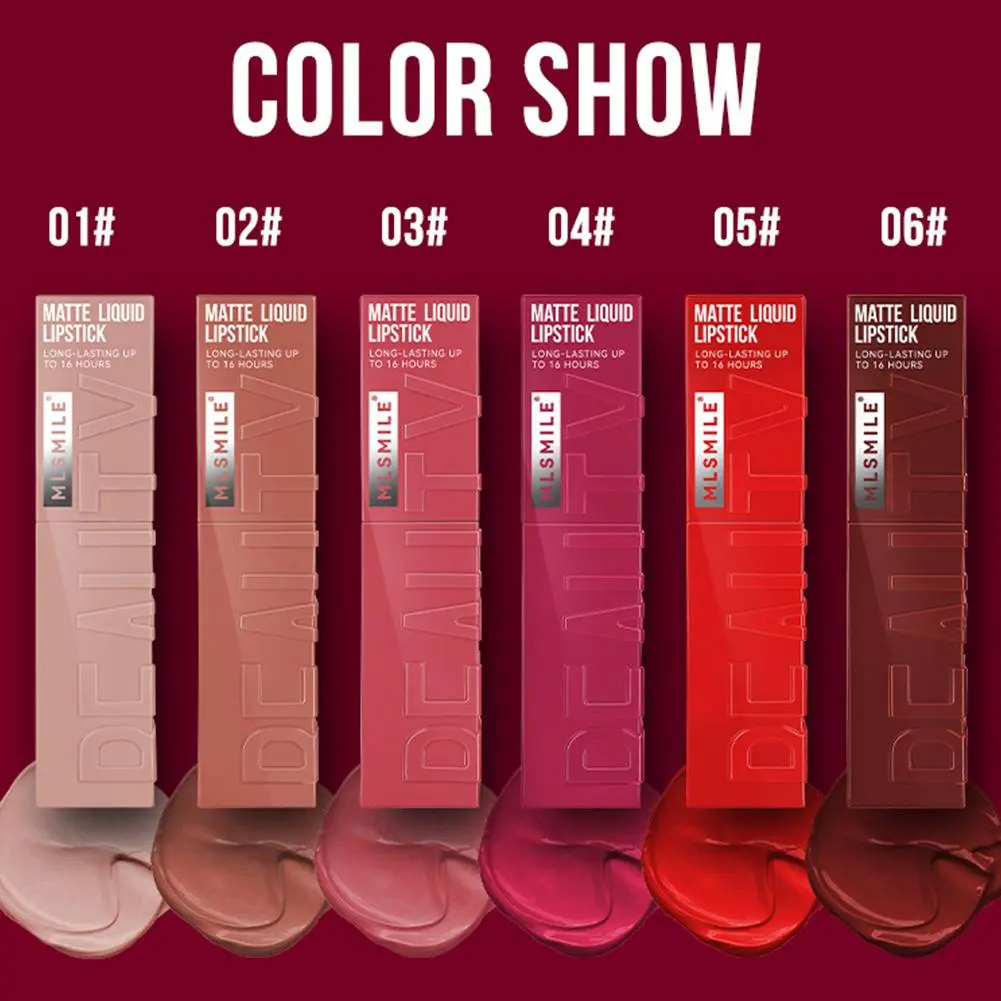 Matte Velvet Lipstick Long Lasting Waterproof Delicate And Moisturizing Smooth Densely Pigmented Non Stick Cup