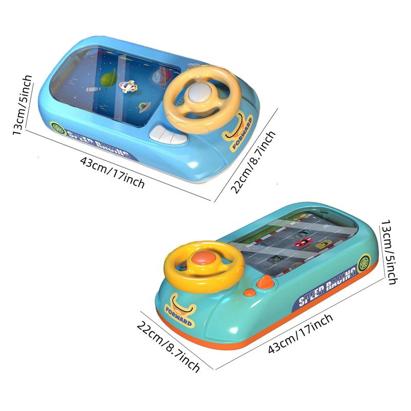 Children's Desktop Racing Toy, Simulation Driving Desktop Steering Wheel, Adventure Game Console, Suitable for Children Over 3 Years Old 1
