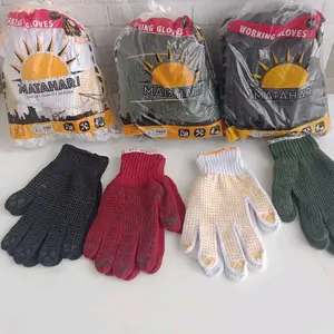 12 PCS SARUNG TANGAN KERJA RAJUT TEBAL ANTI SLIP