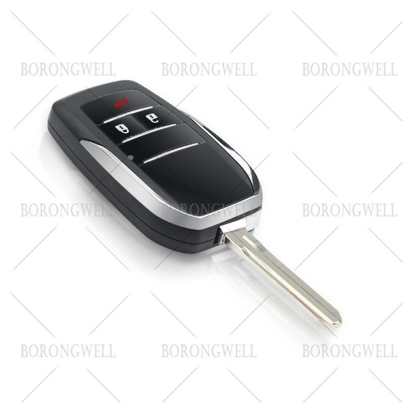 Product Introduction of Vỏ chìa khóa từ xa lật, sửa đổi, cho Toyota Rav4, Camry, Hiac, Corolla, Hilux, Fortuner, Innova, Vỏ chìa khóa, có lưỡi Toy43, nút 2/3 / 4 7