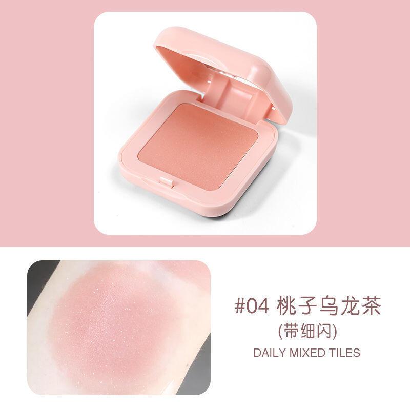 Phấn Má Hồng Dạng Phấn, 3042, Trang Điểm Màu Nude, Độ Bóng Cao, Lấp Lánh Nhẹ, Màu Đào Mật Ong, Năng Lượng, Màu Sắc, Phong Cách Kwai 8