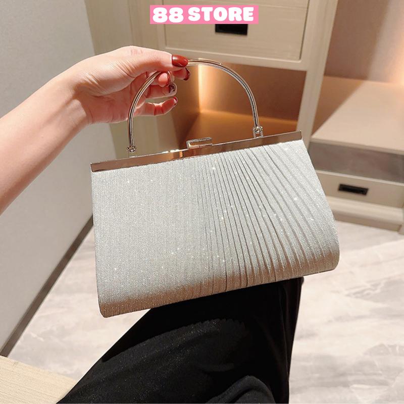 Túi xách nữ đi dự tiệc đi chơi đính kim tuyến lấp lánh bling quai xách có dây đeo chéo siêu sang chảnh 88store - A285 Bag Đinh
