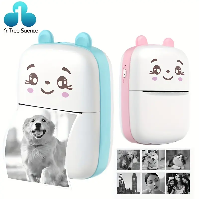 Mini Printer For IPhone And Android, Wireless Mini Photo Printer Label Printer, Portable BT Mini Thermal Printer For Printing Label, Journal, Study Note, Christmas Halloween Thanksgiving gifts
