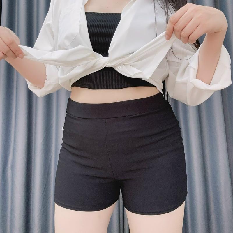 Product Introduction of Quần Short Biker Bigsize Nữ Cạp Cao Dáng Ngắn Tôn Dáng, Nâng V3, Quần Legging Chất Vải Umi Gân Cho Nữ Chuppy (50-95kg)- Q511 8