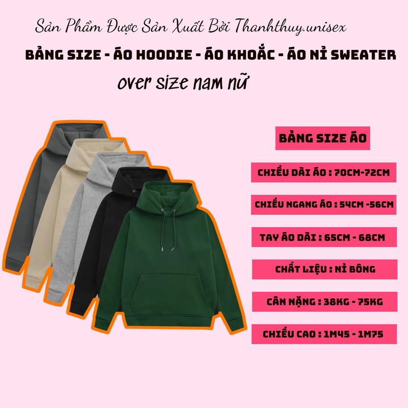 Product Introduction of [ Rẻ Vô Địch ] Áo Khoắc Nỉ Dáng Rộng Nam Nữ Có Khoá Kéo In Hình Tym ART Nhung Kem 0