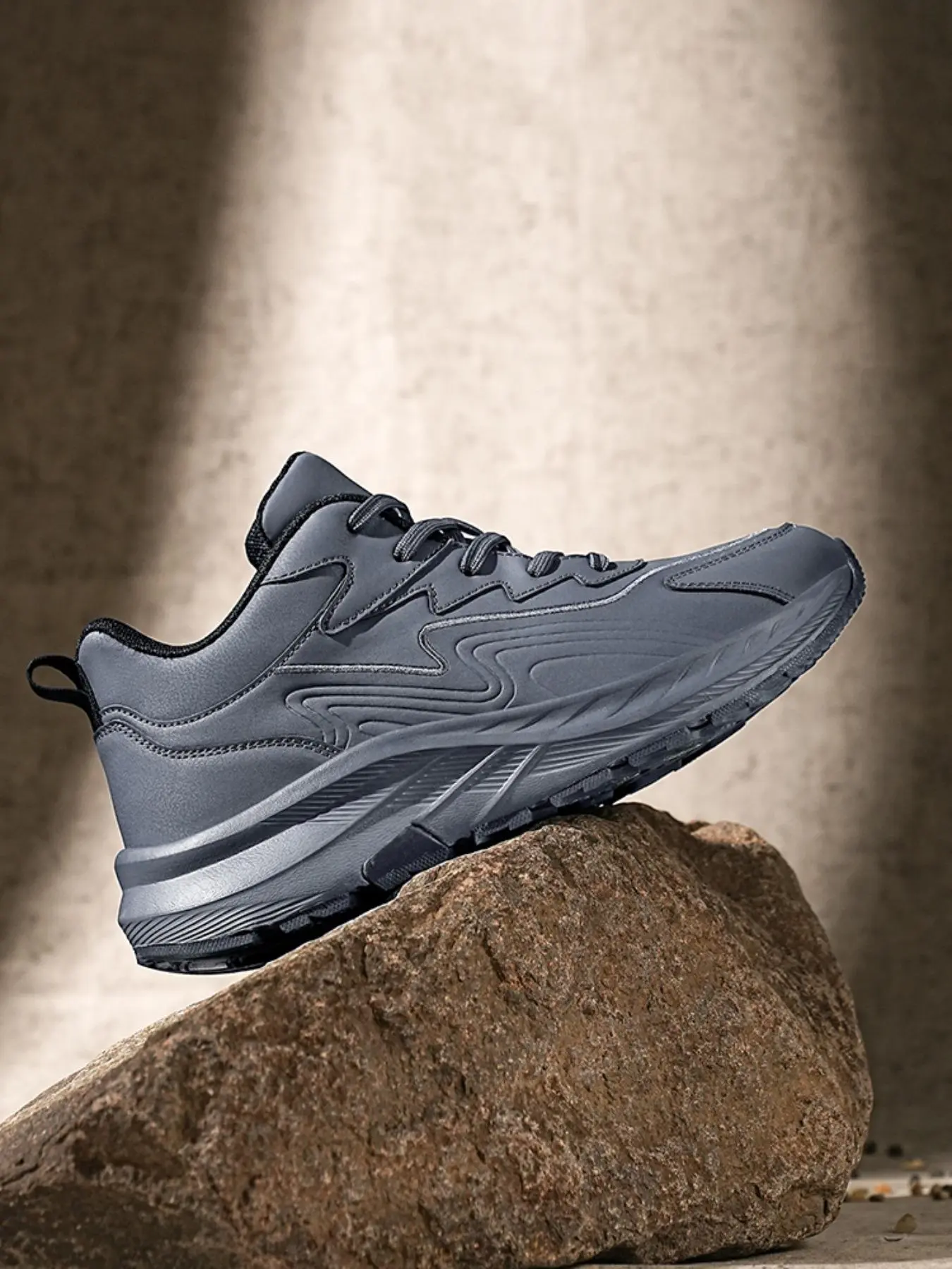 Men's Sporty Lace Up Low Top Sneakers, Casual Comfortable Breathable Sports Shoes, Trendy All-match Sneakers for Daily Wear