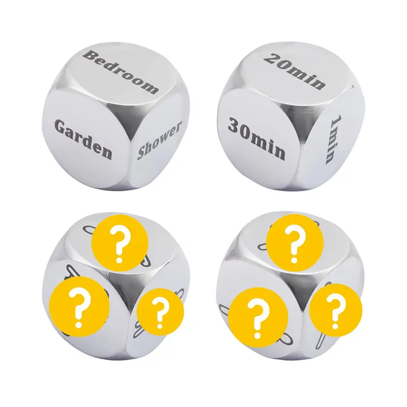 Dating Dice, 4 Counts/set Creative Dice Blind Box, Gifts for Girlfriend & Boyfriend, Couple Gift, Couple Game for Wife & Husband, Wedding Gift 0