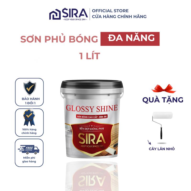1 lít - Sơn phủ bóng đa năng chuyên dùng cho gỗ, gạch men, gạch đỏ