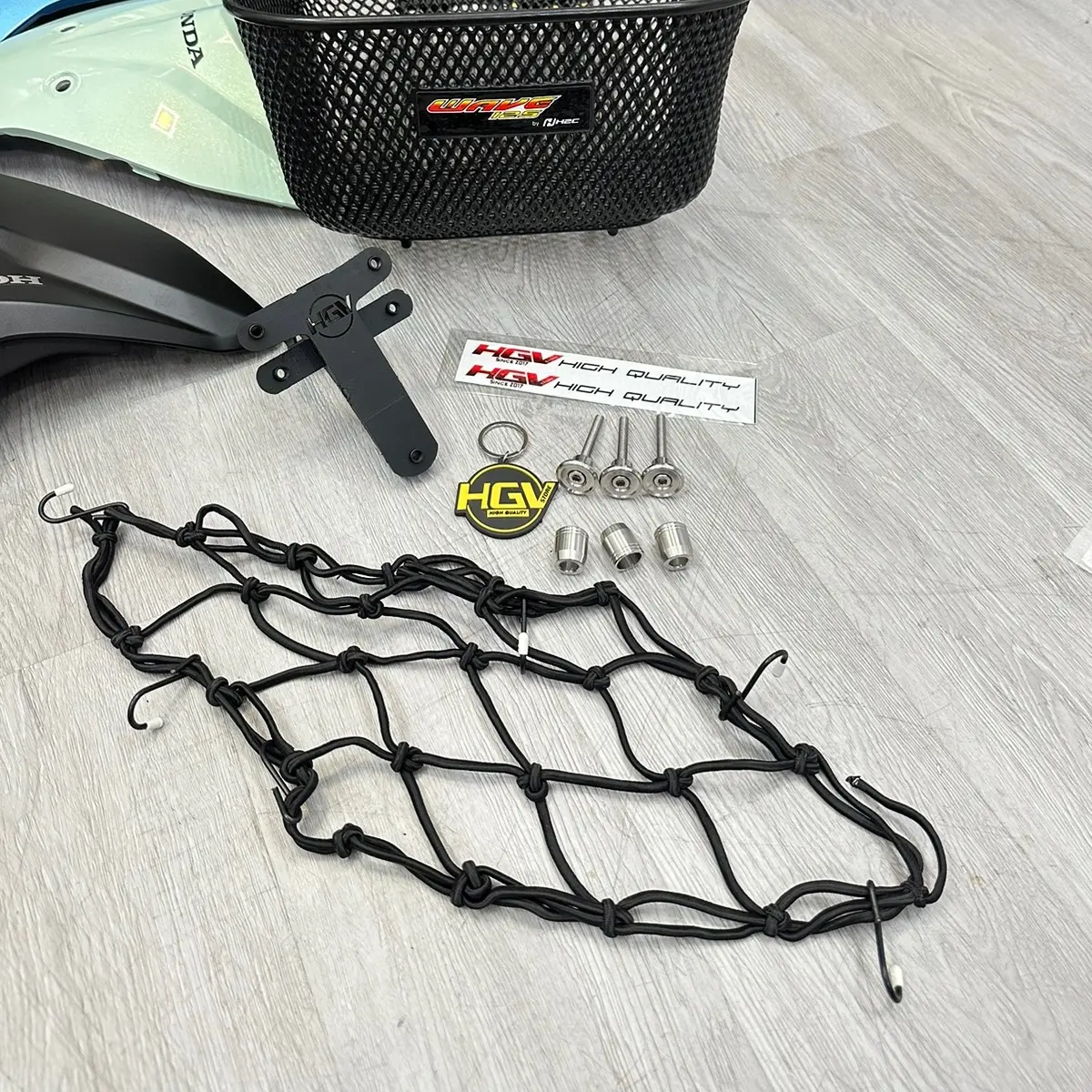 Phụ kiện, Dây lưới ràng rỗ xe 2 bánh