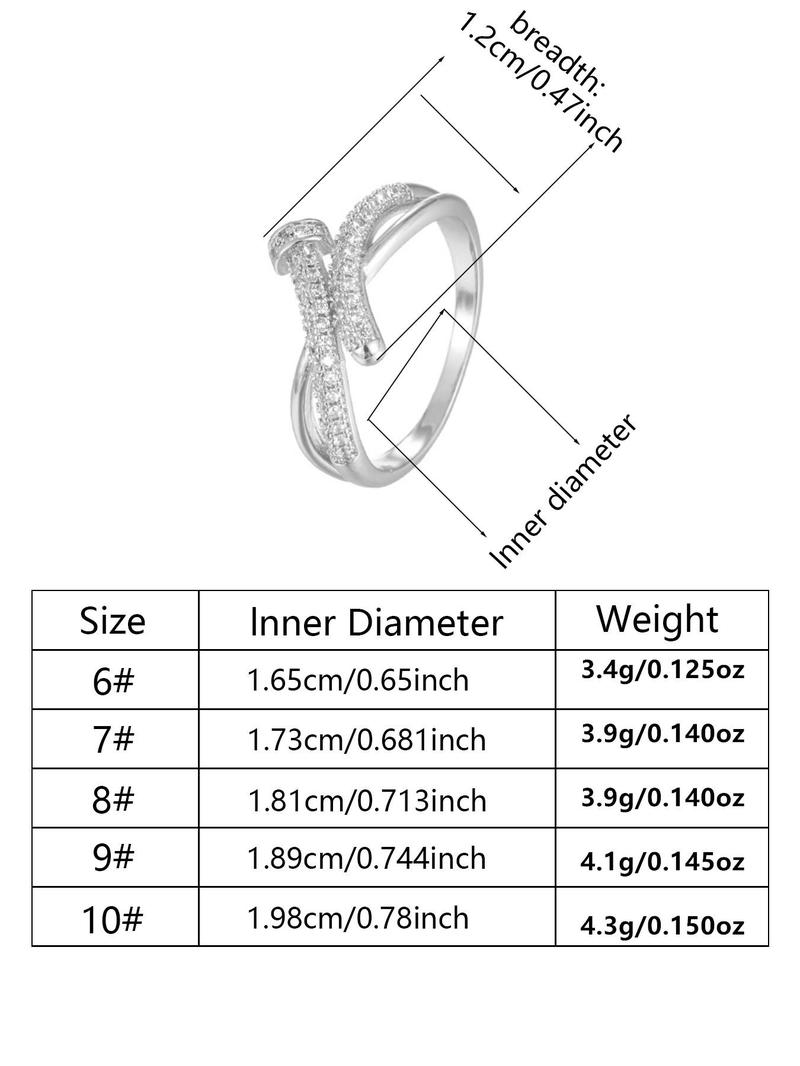 Product Introduction of Women's Elegant Nut Design Rhinestone Decorated Ring, Exquisite Trendy Ring, Fashionable Jewelry for Women As Gift 5