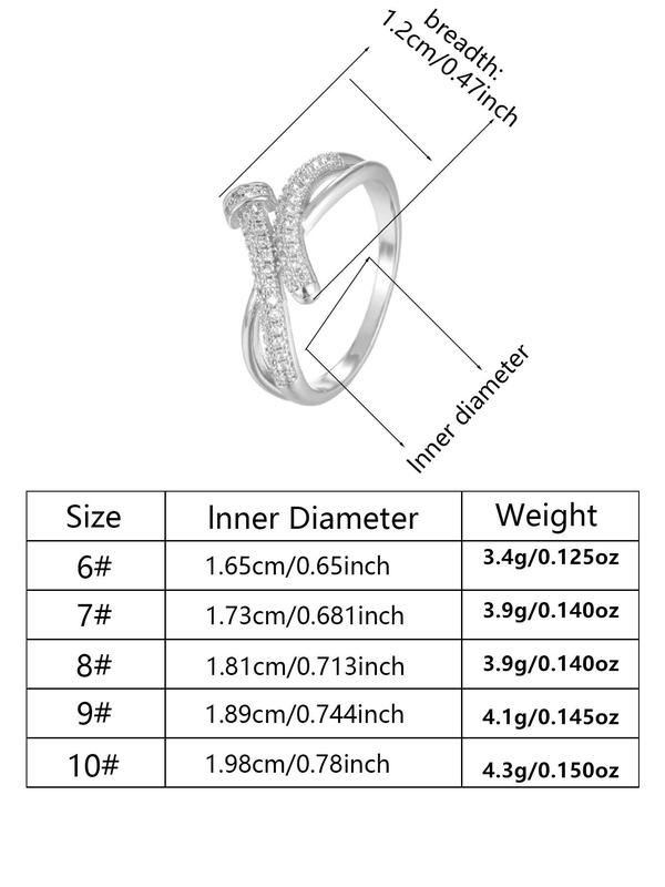 Women's Elegant Nut Design Rhinestone Decorated Ring, Exquisite Trendy Ring, Fashionable Jewelry for Women As Gift 5