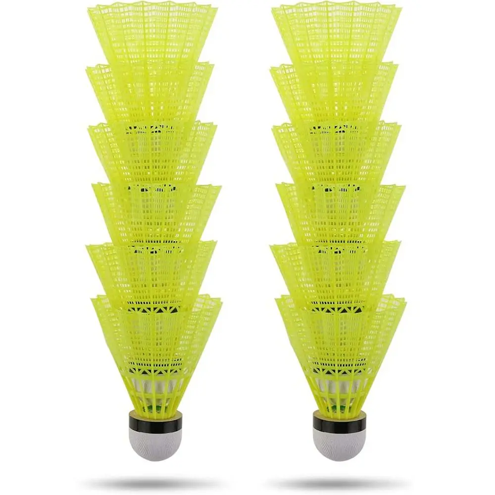 Quả Cầu Lông Nylon Thể Thao, Ngoài Trời, Bền, 3 / 6 / 12 Cái, Bóng Tập Luyện Bằng Nhựa