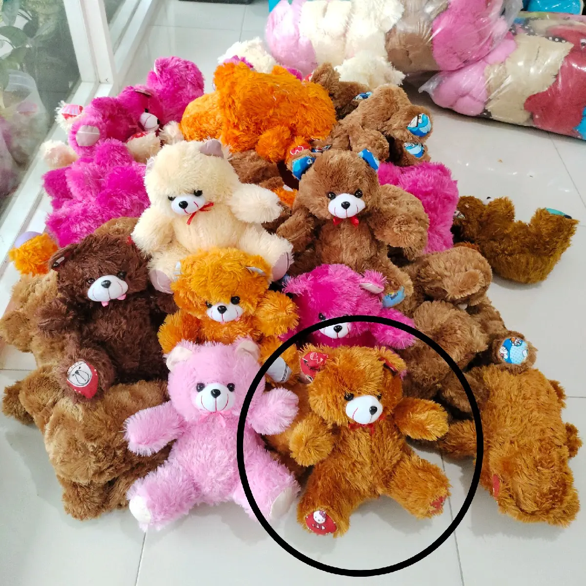 Bear Duduk 25cm Oren