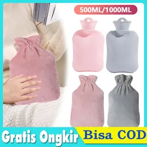 Kantung Kompres Air Panas + Kain Pelindung Warna Murni / Hot Water Bag / Kantong Kompres