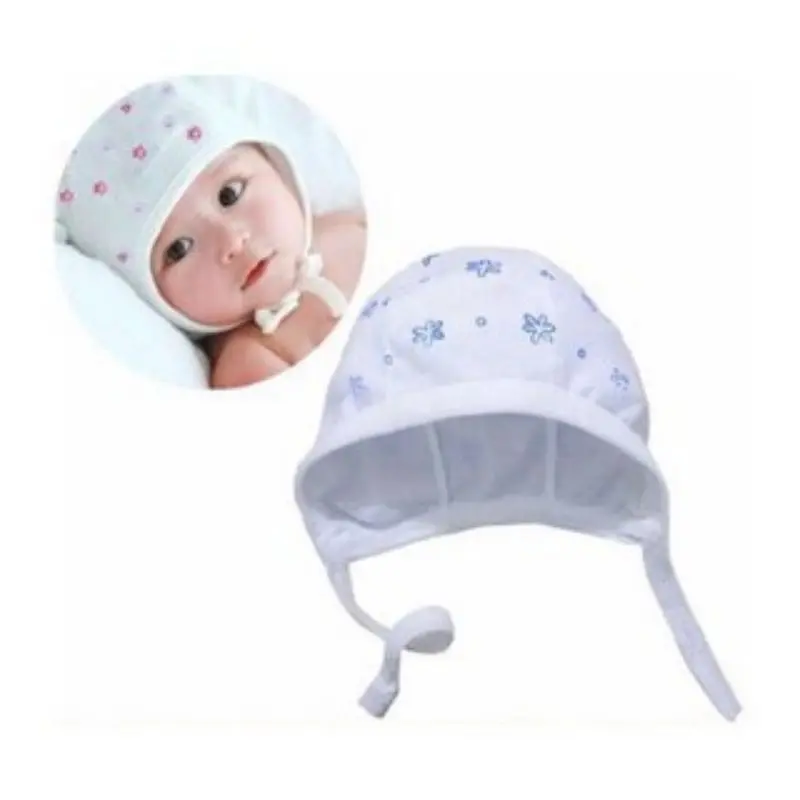 Mũ Sơ Sinh Bo Chun, Buộc Dây Cotton Nón Hat Cho Bé