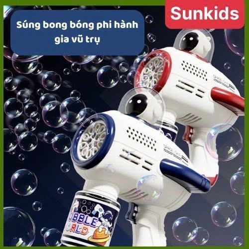Máy phun bong bóng xà phòng đồ chơi máy bắn bong bóng tự động siêu mạnh đồ chơi trẻ em thiết kế không bị rò rỉ nước
