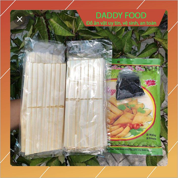 Combo 2 Set bò bía đầy đủ bịch lá cuốn loại to, 12 thanh kẹo, 2 gói lá, 2 gói vừng đồ ăn vặt tuổi thơ siêu hot