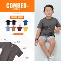 Gambar Kaos polos anak katun combed 30s asli lengan pendek umur 0-9 tahun dari Jdmstore Kota Medan 1 Tokopedia