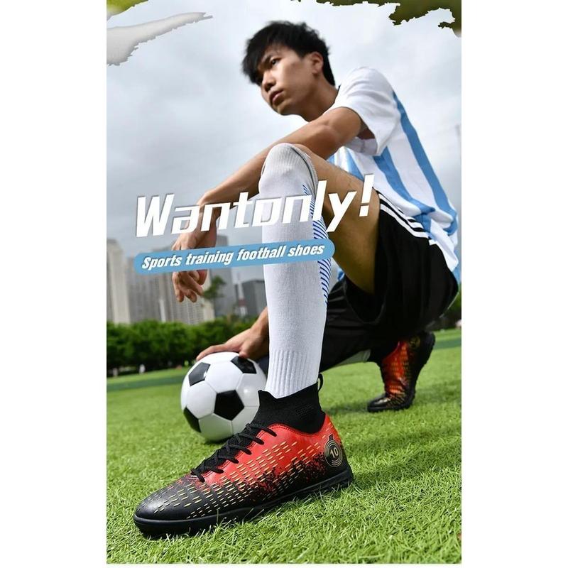 Product Introduction of Size 35-48 Youth Football Boots Spikes Long Spike Football Boots High-Top Football Boots Youth Training Shoes Competition Shoes Sports Shoes Grass Football Boots Land/Short Lawn Five-Made Football Boots Football Sports Shoes Outdoor/Indoor Football Boots 33