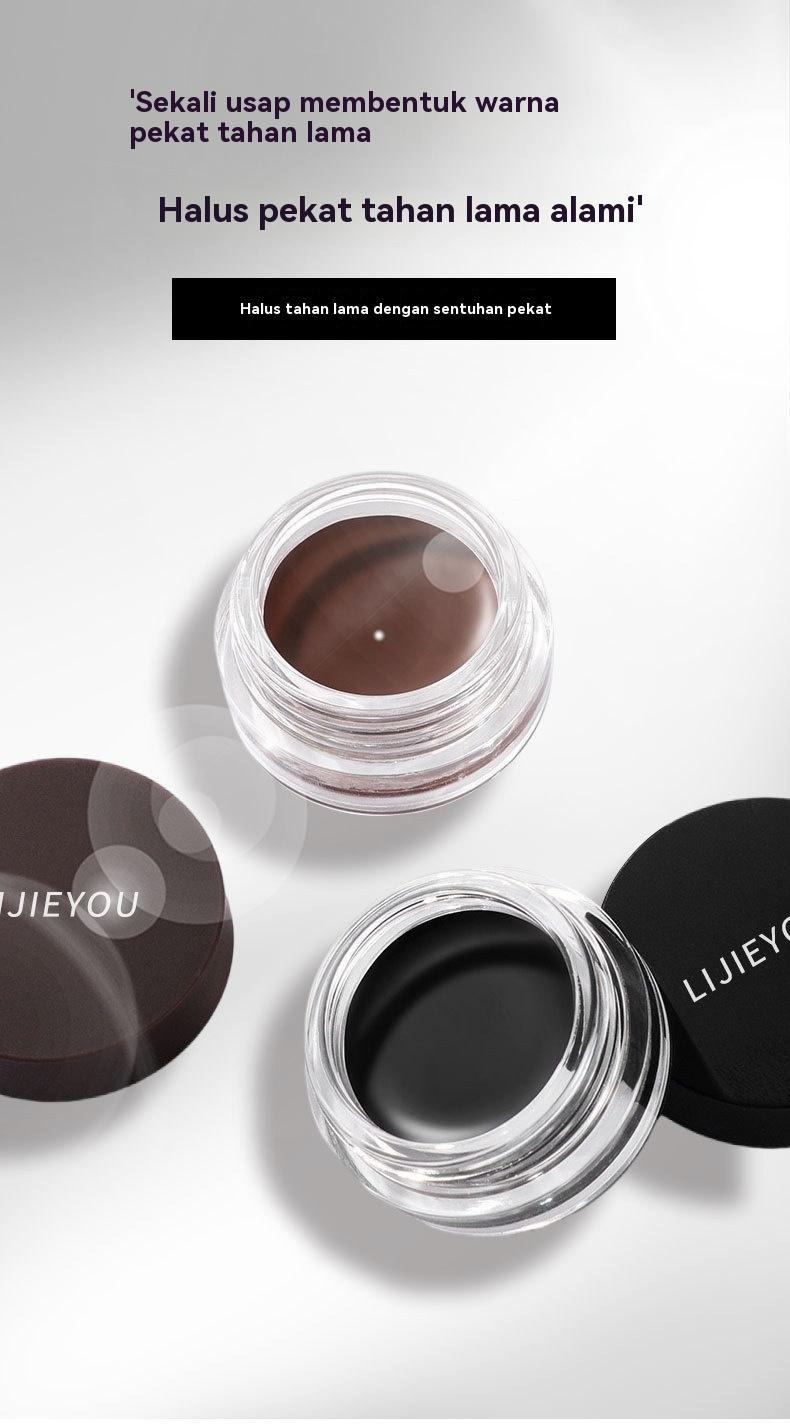 MUSIC FLOWER 2-in-1 Eyebrow & Eyeliner Gel 24H Natural Look Finish Oil Control Waterproof Smudge Proof Tahan Lama：MUSIC FLOWER