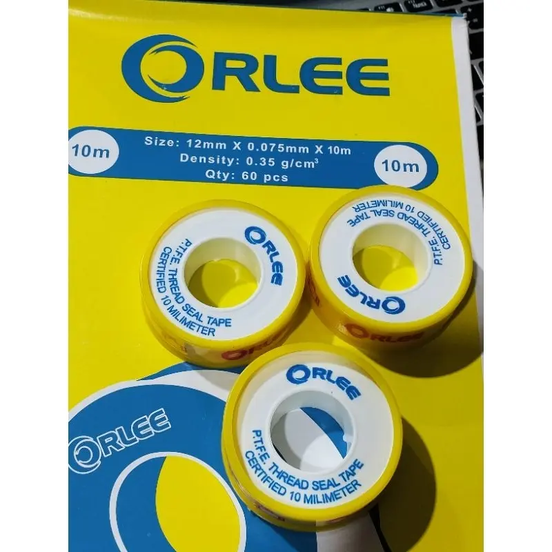 (12 pcs) Sealtape Isolasi Kran Pipa air 10 M Murah Grosir/ Selotip Pipa/ Isolasi Anti Bocor 3
