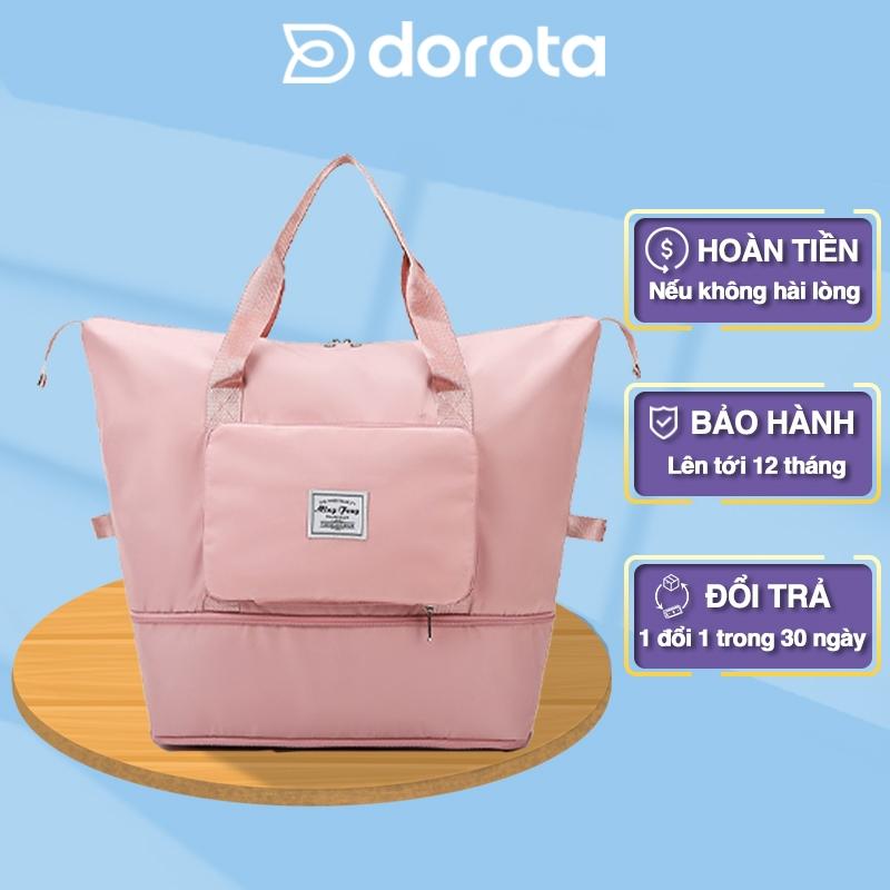 Túi đựng quần áo du lịch cỡ lớn gấp gọn tiết kiệm diện tích túi xách tay để hành lý size to DRG
