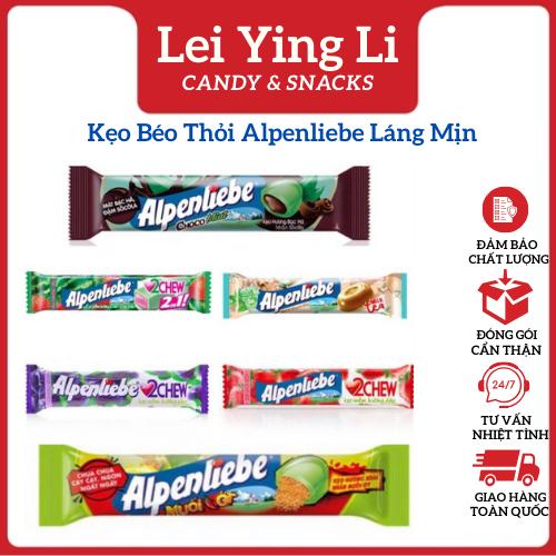 Kẹo béo thỏi Alpenliebe láng mịn, kẹo cứng các vị, đồ ăn vặt, Bánh Kẹo Ăn Vặt Lei Ying Li 0