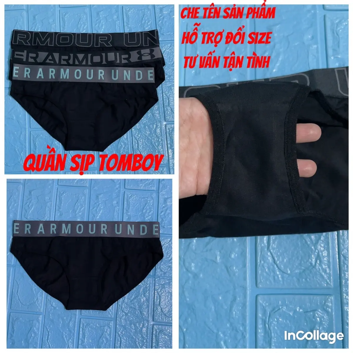 Combo 3Quần sịp tam giác đai hiệu dành cho tomboy