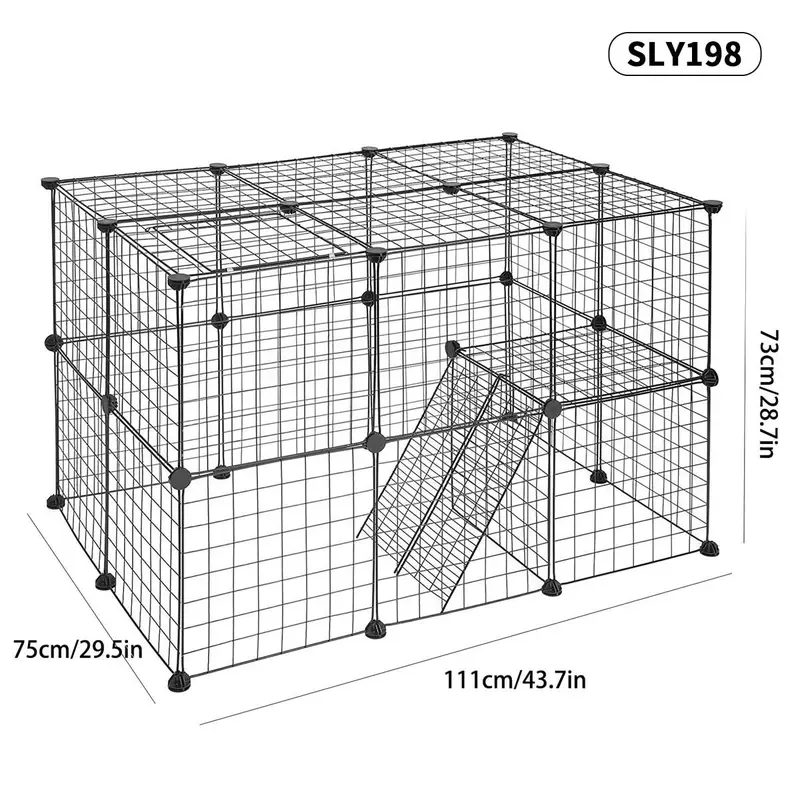 Pet Cage, Multi-layer Pet Fence, Pet Cage for Indoor Use, Pet Training Cage, Pet Supplies for Small Medium Dogs & Cats 5