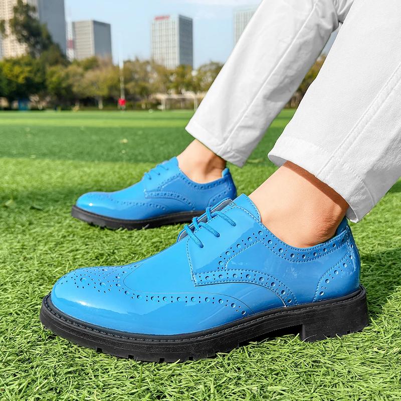 Product Introduction of Professional Business Leather Golf Shoes Block Shoes Glossy Men Spikeless Golf Sneakers Comfortable Walking Footwear for Golfers 21