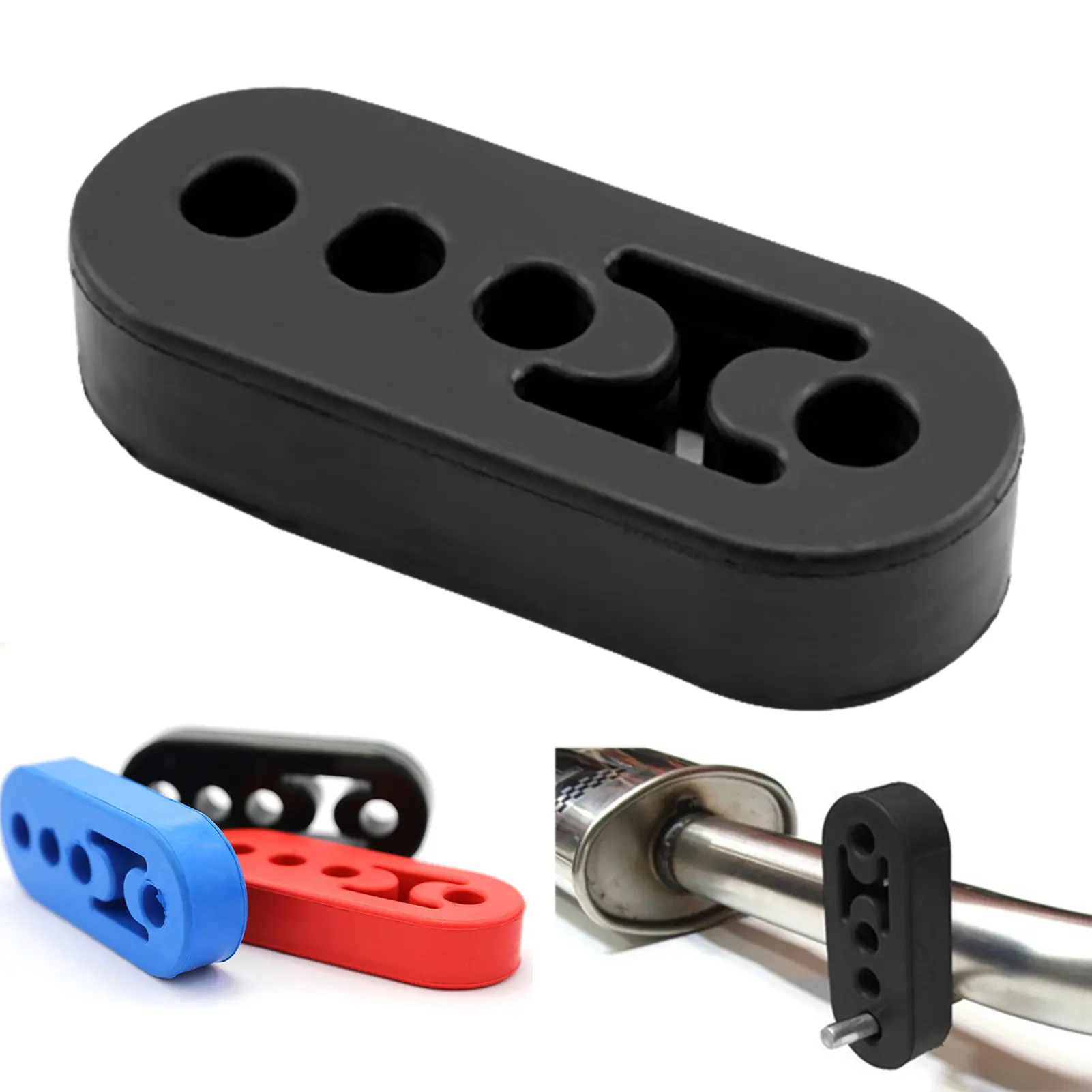 Móc Treo Ống Xả, Longgrat, Chất Liệu Cao Su Cách Điện, Có Thể Điều Chỉnh, Dễ Lắp Đặt, 4 Lỗ, Thích Hợp Cho Ống Xả Ô Tô Thông Dụng Chất Liệu Cao Su Cách Ly Cao Su Mật Độ Cao