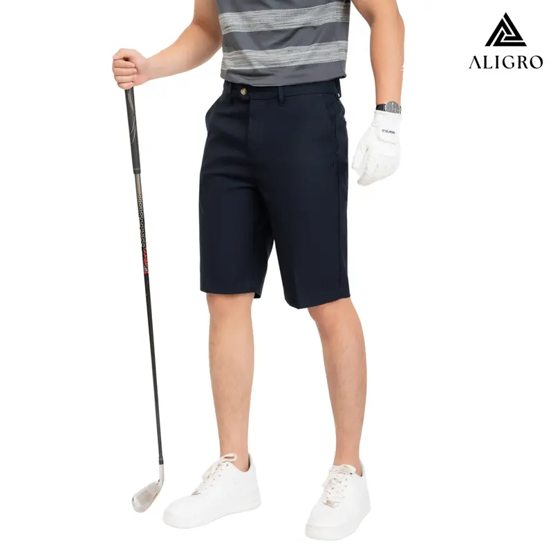Quần short golf nam ALIGRO nhiều màu chất vải co giãn chống nhăn cực tốt, thoáng khí, thấm hút tốt QSMOG.10 3