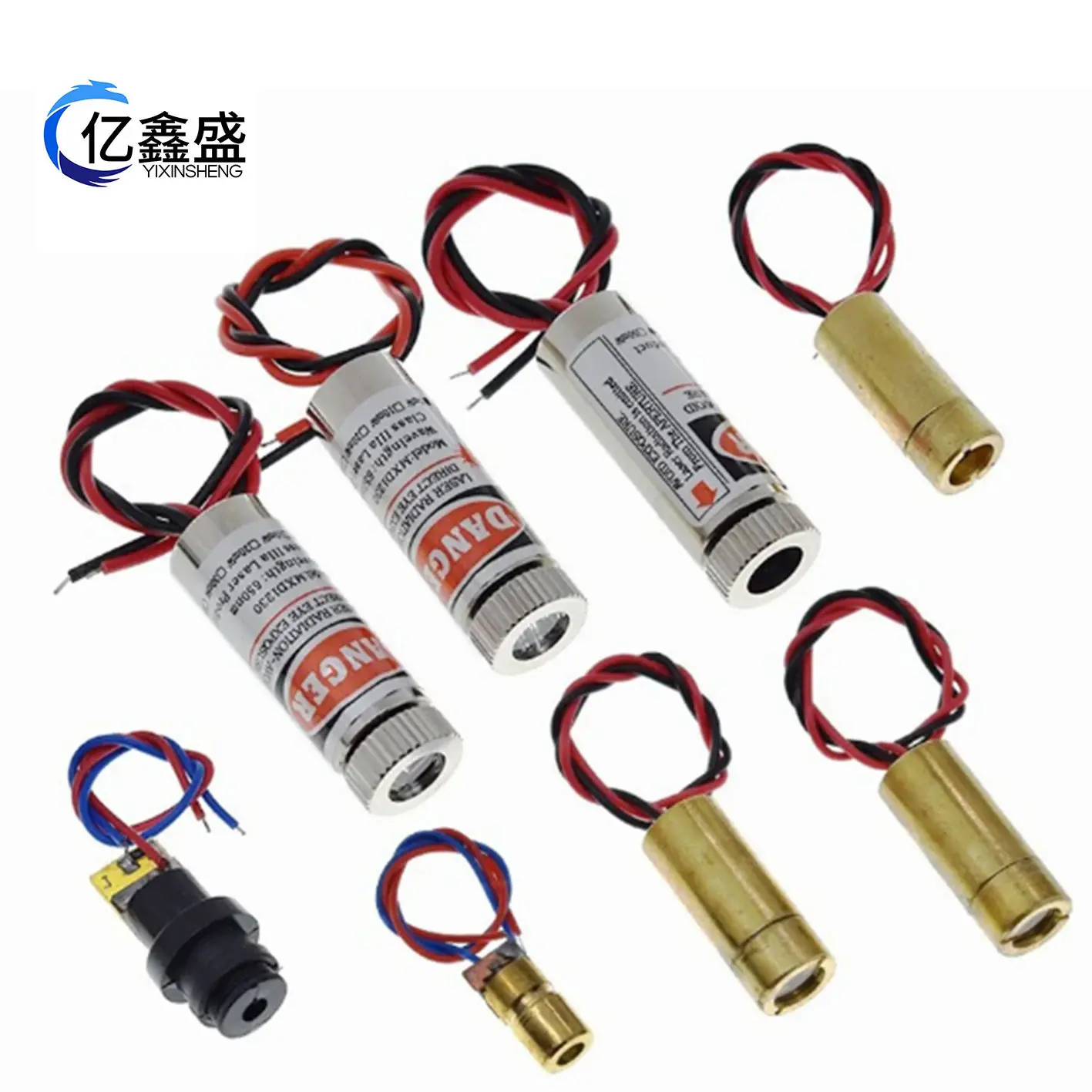 Electronic module  3 V5v Laser Head Laser Diode Module 5MW Red Dot-Shaped One-Word Set Copper Semiconductor Laser Tube 6mm Outer Diameter