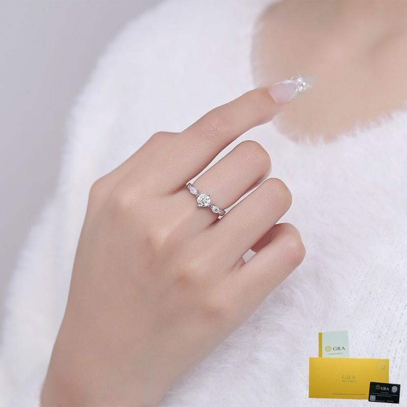 Nhẫn Đá Quý, Thiết Kế Độc Đáo Cá Tính Sang Trọng Giá Cả Phải Chăng, Độ Nhạy Cao, Dành Cho Phụ Nữ, Đồ Trang Sức Cầm Tay Ins, Có Giấy Chứng Nhận Gra 1