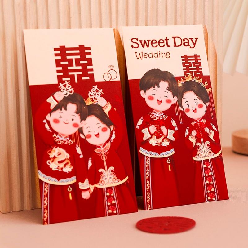 Xấp 6 Lì xì đám cưới ăn hỏi loại cao cấp loại siêu cứng