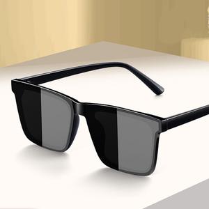 FS Sleek Minimalist Sunglasses GM Style Black Square UV Kaca Mata Lelaki & Wanita Style Streetwear Trending Malaysia 2025 Cermin Mata Hitam