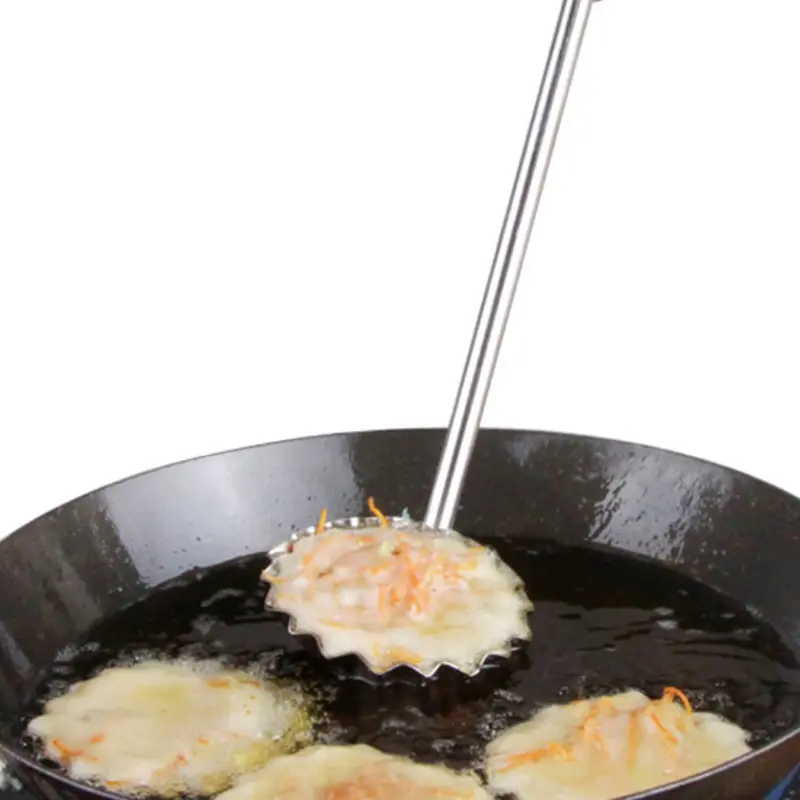 UUU - sudu bebola daging keluli tahan karat, sudu penkek, pembuat pai daging, acuan makanan goreng tidak melekat, alatan dapur, 1 keping