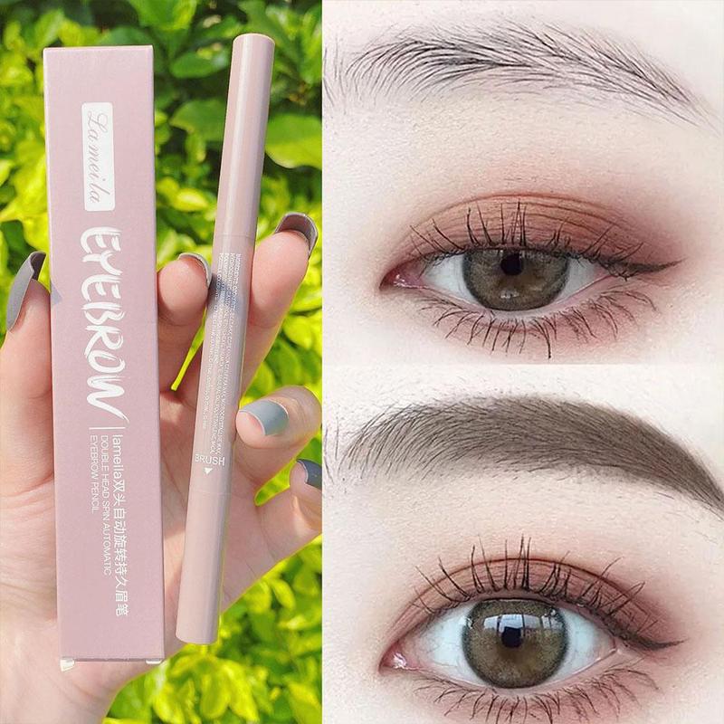 0.3g Double Headed Eyebrow Pencil With A Thin Tip Waterproof And Not Easily Smudged It Automatically Rotates Naturally Without Fading Suitable For Beginners 3