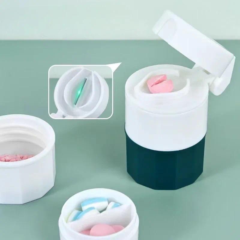 Máy Xay Bột 4 Lớp Cầm Tay Đa Năng, Máy Cắt Thuốc Bột, Hộp Chia Thuốc, Hộp Đựng Thuốc, Máy Nghiền, Máy Chia 1