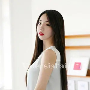 Wig  Lurus Panjang Belah Tengah Tanpa Poni 6374 (VH) Elegan