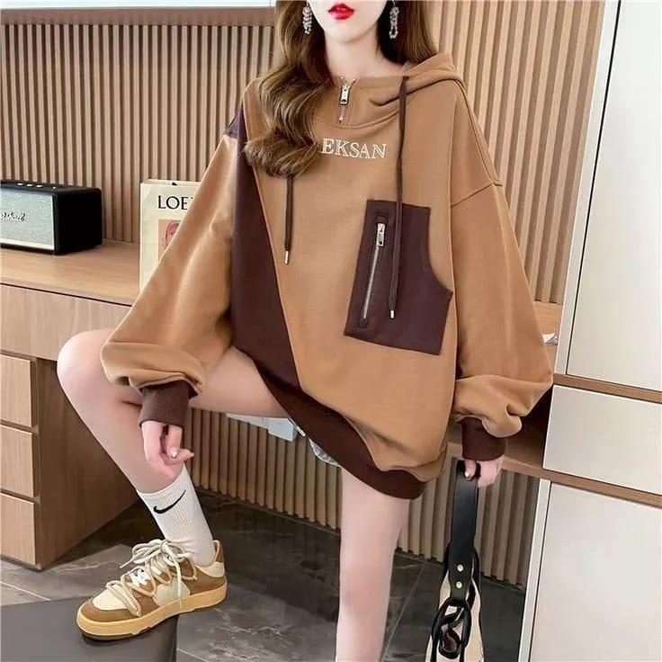 Product Introduction of Oishi Aeksan Hoodie Sweater Wanita Korean Style - Sweater Hoodie Wanita Oversize kekinian 2