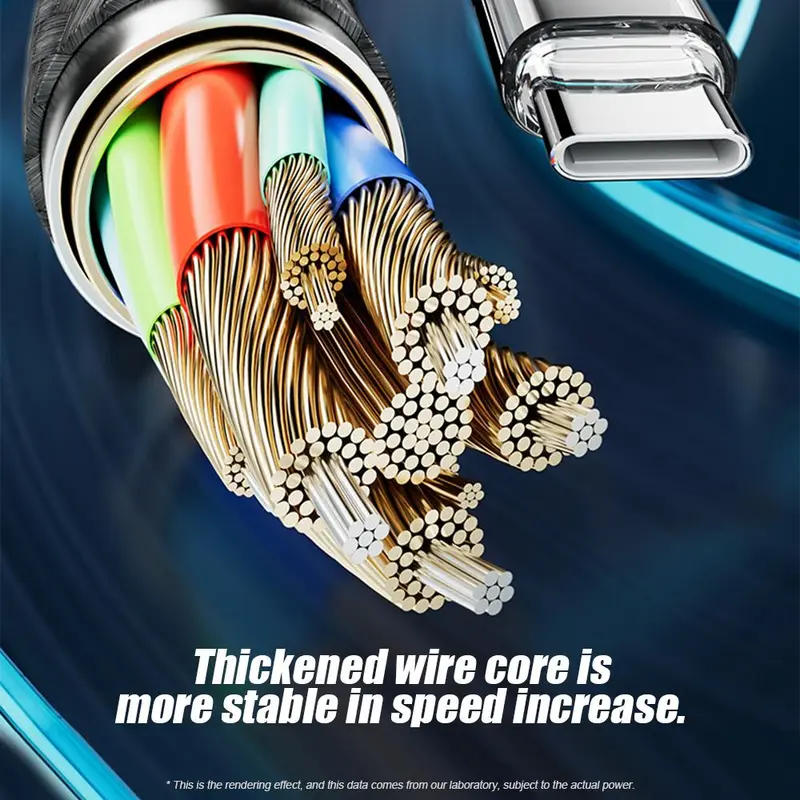 100W Fast Charging Type-C Data Cable, Intelligent Digital Display Phone Charging Cable, Wear-Resistant Nylon Braided Durable Data cable for iPhone 15 & Android, Smartphone Accessories, Boyfriend Gift 7